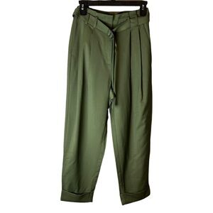 New with Tags - Elizabeth and James Olive Farley Belted Paperbag Pants 6